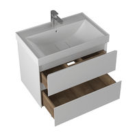 Тумба с раковиной BRIZ Импрэс 80 + Грэмми / 245 03-18080-19 00 БЕЛ — 2