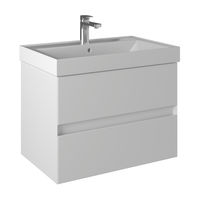 Тумба с раковиной BRIZ Импрэс 80 + Грэмми / 245 03-18080-19 00 БЕЛ — 1