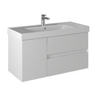 Тумба с раковиной BRIZ Импрэс 100 + Грэмми / 245 03-20100-19 00 БЕЛ — 1