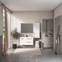 Шкаф-пенал для ванной BRIZ Кватро 35 правый /246 04-06035-00 02 БЕЛ белый (матовый) — 3