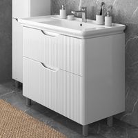 Тумба с раковиной BRIZ Монблан 75 + Дуглас / 247 03-08075-14 00 БЕЛ — 4