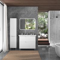 Тумба с раковиной BRIZ Монблан 85 + Дуглас / 247 03-08085-14 00 БЕЛ — 3