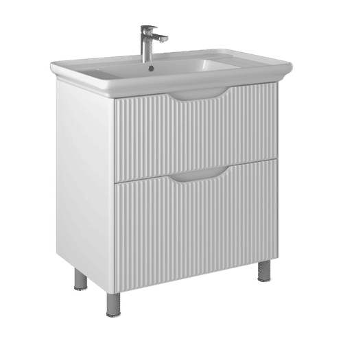 Тумба с раковиной BRIZ Монблан 85 + Дуглас / 247 03-08085-14 00 БЕЛ