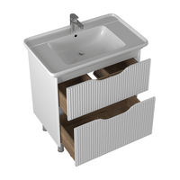 Тумба с раковиной BRIZ Монблан 85 + Дуглас / 247 03-08085-14 00 БЕЛ — 2