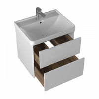 Тумба с раковиной BRIZ Сенсе 60 подвесная + Beauty clik-clak / 248 03-18060-20 00 БЕЛ — 2