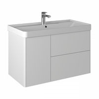 Тумба с раковиной BRIZ Сенсе 90 подвесная + Beauty clik-clak/ 248 03-20090-20 00 БЕЛ — 1