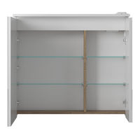 Шкаф с зеркалом для ванной BRIZ Равенна 80 с подстветкой / 250 02-28080-00 00 БЕЛ — 2