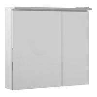 Шкаф с зеркалом для ванной BRIZ Равенна 80 с подстветкой / 250 02-28080-00 00 БЕЛ — 1