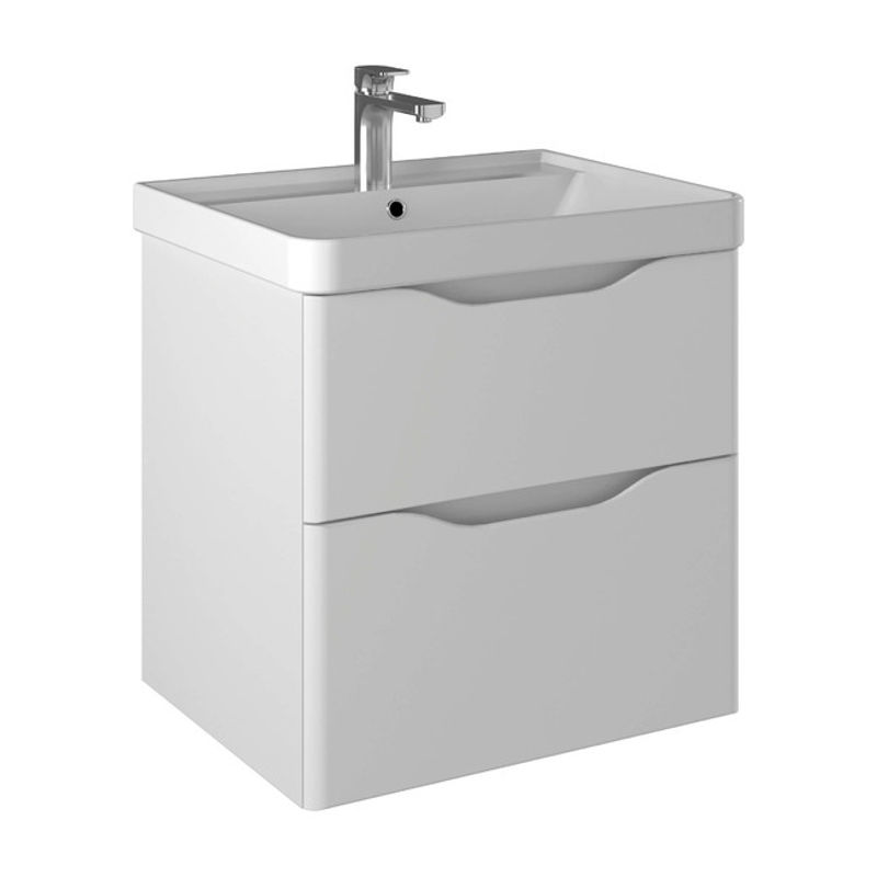 Тумба с раковиной BRIZ Равенна 60 + Beauty clik-clak / 250 03-18060-20 00 БЕЛ