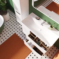 Тумба с раковиной BRIZ Равенна 100 + Beauty clik-clak / 250 03-20100-20 00 БЕЛ — 4