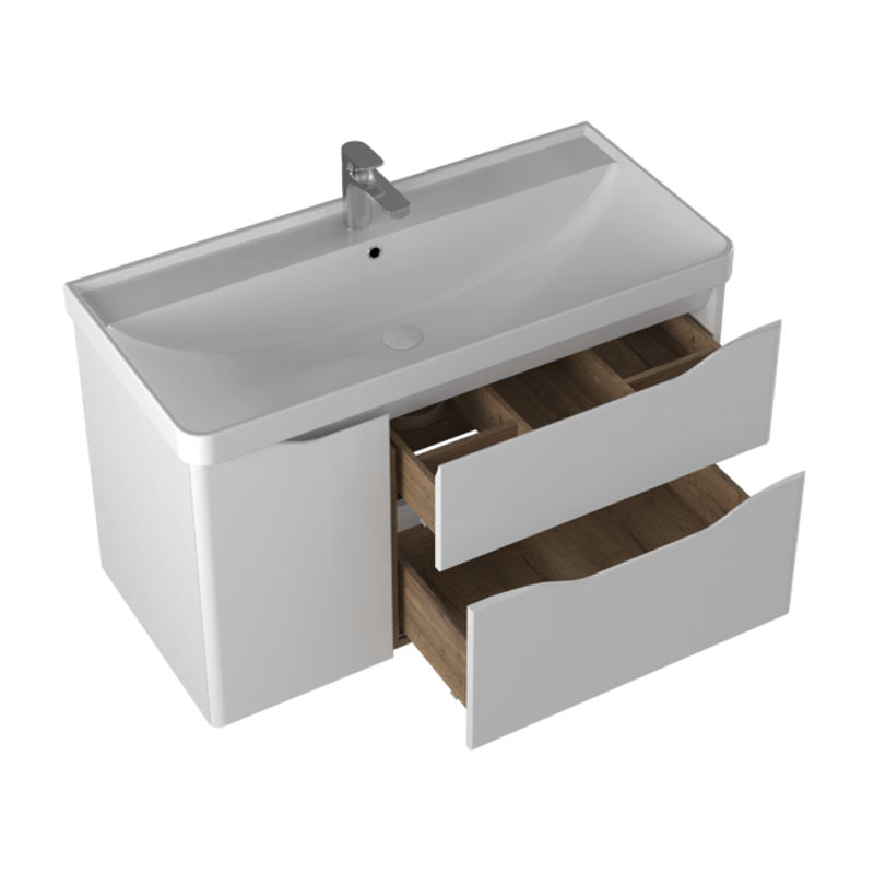 Тумба с раковиной BRIZ Равенна 100 + Beauty clik-clak / 250 03-20100-20 00 БЕЛ