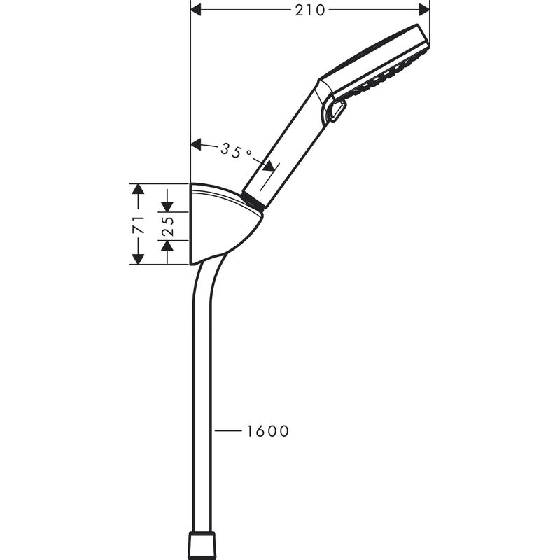 Душевой гарнитур Hansgrohe Vernis Blend 100 Vario Metaflex 160 см 26273000 хром