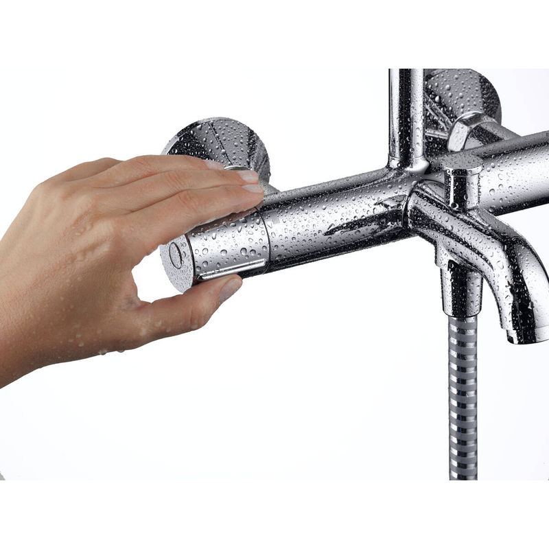Душевая система Hansgrohe Vernis Shape Showerpipe 230 1jet 26284000 хром с термостатом