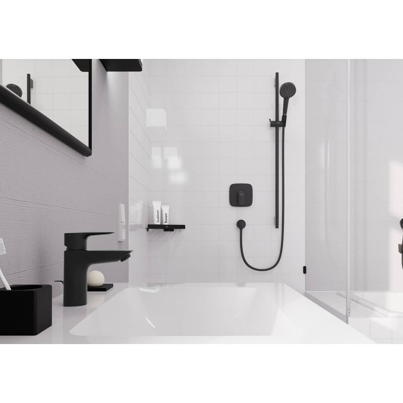 Душевой гарнитур Hansgrohe Vernis Blend Vario Metaflex 160 см 26422670 матовый черный