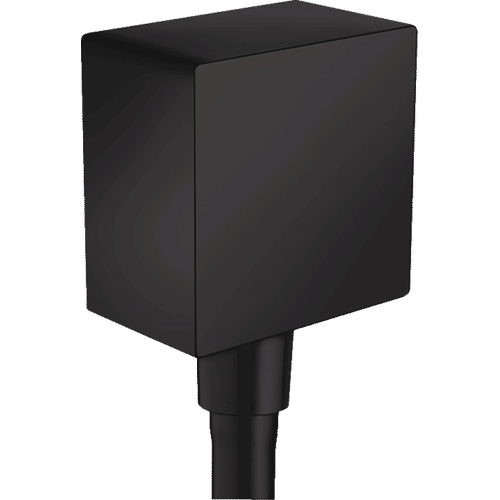 Шланговое подключение HansGrohe FexFit Square с обратным клапаном / 26455670 матовый черный