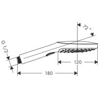 Душевая лейка Hansgrohe Raindance Select Е 120 3jet 26520000 хром — 2