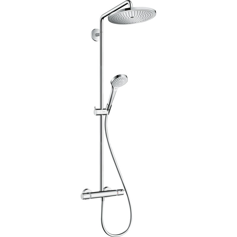 Душевая система Hansgrohe Croma Select Showerpipe 280 1jet 26790000 хром с термостатом