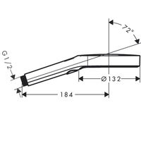 Душевая лейка Hansgrohe Rainfinity 130 3jet 26864700 матовый белый — 4