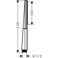Душевая лейка HansGrohe Rainfinity 1jet 26866000 хром — 3