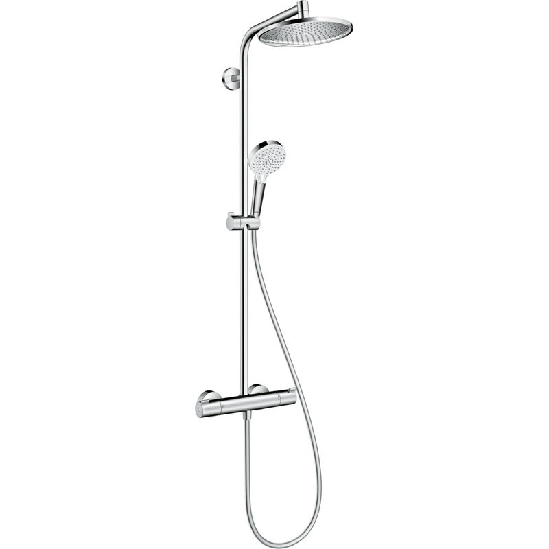 Душевая система Hansgrohe Crometta S Showerpipe 240 1jet 27267000 хром с термостатом