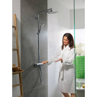 Душевая система Hansgrohe Crometta S Showerpipe 240 1jet 27267000 хром с термостатом — 2