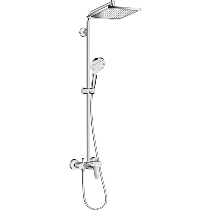Душевая система Hansgrohe Crometta E Showerpipe 240 1jet 27284000 хром
