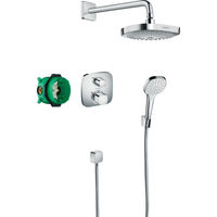 Душевая система скрытого монтажа Hansgrohe Ecostat E хром 27294000 с термостатом — 1