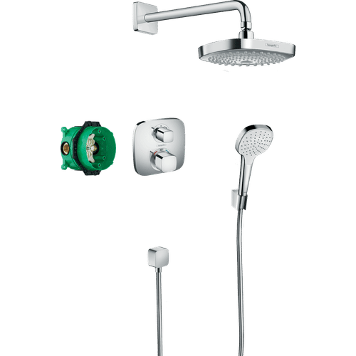 Душевая система скрытого монтажа Hansgrohe Ecostat E хром 27294000 с термостатом