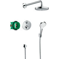 Душевая система скрытого монтажа Hansgrohe Ecostat S хром 27295000 с термостатом — 1