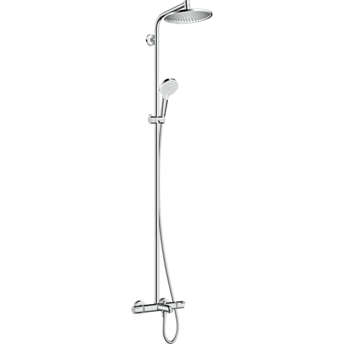 Душевая система Hansgrohe Crometta S Showerpipe 240 1jet 27320000 хром с термостатом