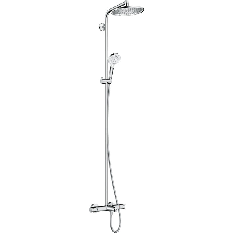 Душевая система Hansgrohe Crometta S Showerpipe 240 1jet 27320000 хром с термостатом