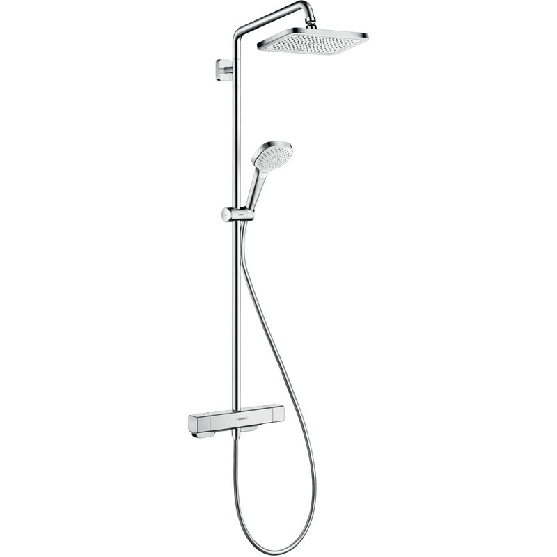 Душевая система Hansgrohe Croma E Showerpipe 280 1jet 27630000 хром с термостатом