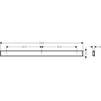 Монтажная планка Hansgrohe WallStoris 27902670 матовый черный 50 см — 5