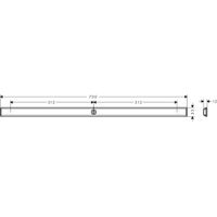 Монтажная планка Hansgrohe WallStoris 27904670 матовый черный 70 см — 5
