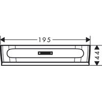 Скребок Hansgrohe WallStoris матовый черный 27916670 — 2