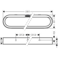 Поручень Hansgrohe WallStoris 27926700 матовый белый — 4