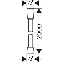 Шланг для душа Hansgrohe Isiflex 28274000 200 см хром — 2