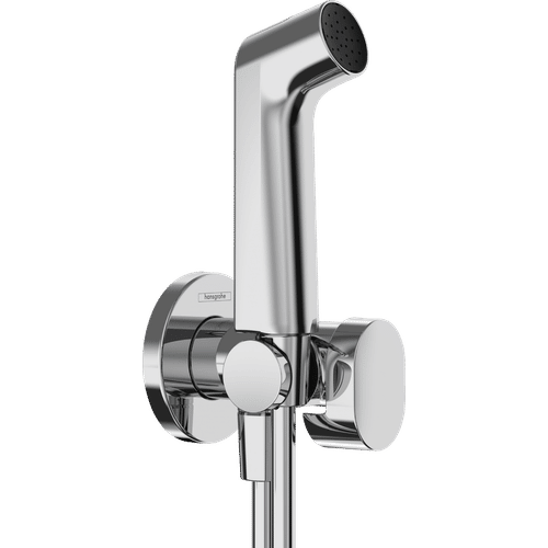 Встраиваемый гигиенический душ Hansgrohe Bidette 1jet S EcoSmart+ со шлангом 125 см и держателем (на холодную воду) / 29230000 хром