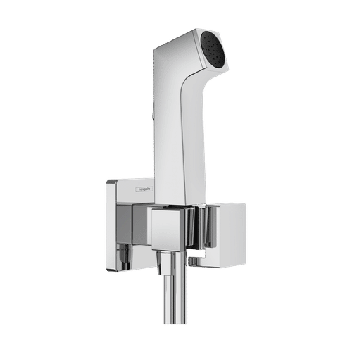 Встраиваемый гигиенический душ Hansgrohe Bidette 1jet E EcoSmart+ со шлангом 125 см и держателем / 29231000 хром