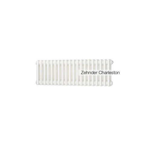 Радиатор стальной Zehnder Charleston 3030 - 26 секц. 1/2 бок.подк. RAL9016 (кроншт.в компл)