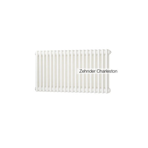 Радиатор стальной Zehnder Charleston 3050 - 10 секц. 1/2 бок.подк. RAL9016 (кроншт.в компл)
