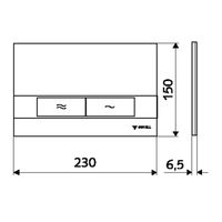 Кнопка смыва Schell Board 031201599 белый пластик — 2