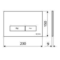 Кнопка смыва Schell Konklav 031221599 белый пластик — 2