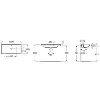 Раковина Roca The Gap 100x46 3270MA000 — 2