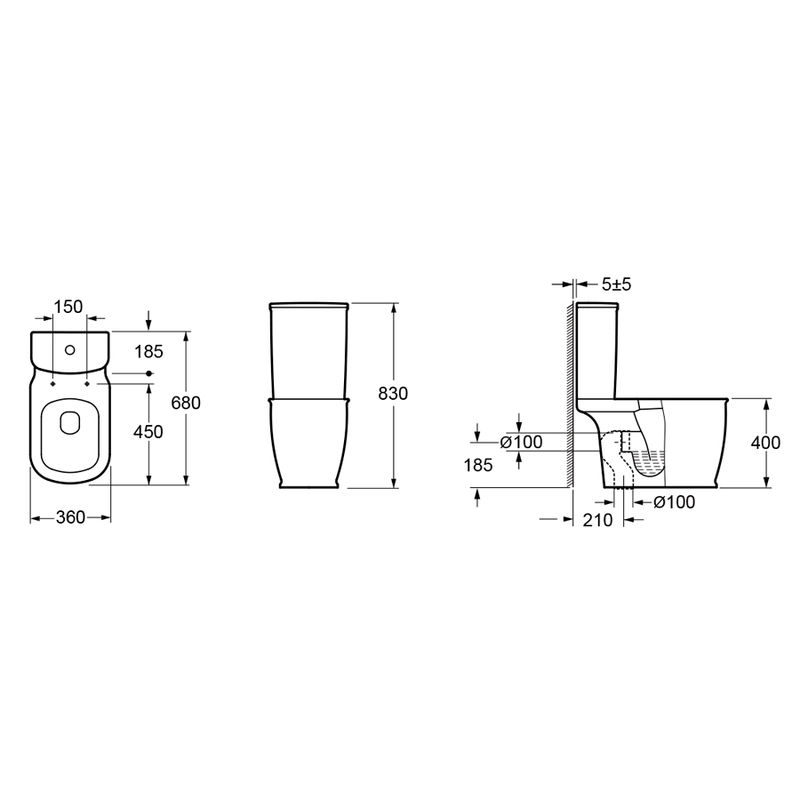 Напольный унитаз Lavinia Boho Bell Pro 3301001N со сливной арматурой Geberit (крышка Soft-close)