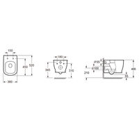 Подвесной унитаз Lavinia Boho Bell Pro Rimless 3301002R крышка Soft-close — 9