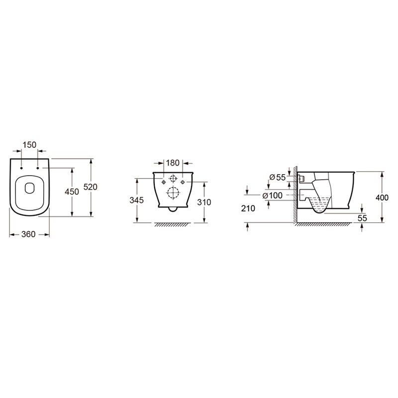 Подвесной унитаз Lavinia Boho Bell Pro Rimless 3301002R крышка Soft-close