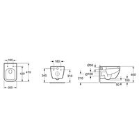 Подвесной унитаз Lavinia Boho One Compacto 3302003C крышка Soft-close — 9