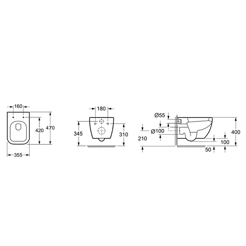 Подвесной унитаз Lavinia Boho One Compacto 3302003C крышка Soft-close