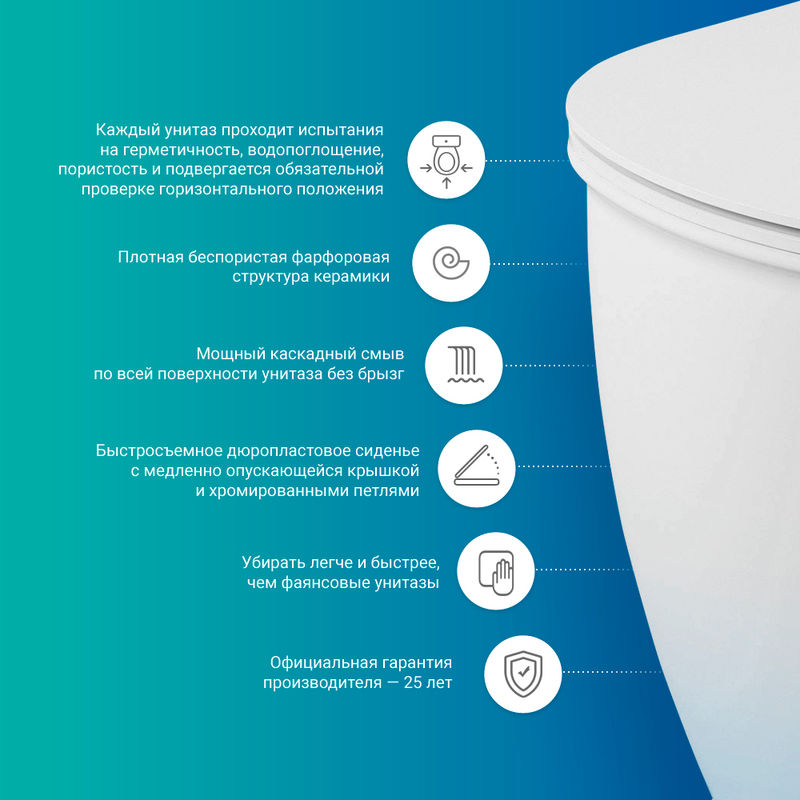 Подвесной унитаз Lavinia Boho One Compacto 3302003C крышка Soft-close